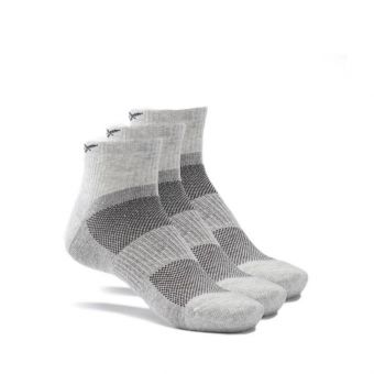 Reebok Training Essentials Ankle 3P Unisex Socks - Grey