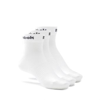 Reebok ACTIVE CORE ANKLE 3 PAIRS Unisex Socks , White